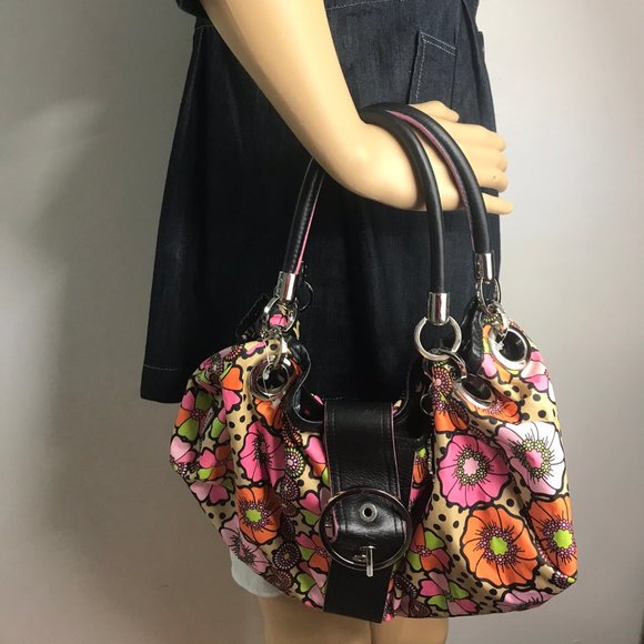 LeSportsac Multicolor Fabric Floral Design Handbag - Picture 6 of 8